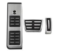 Reposapiés Juego Para A4 B9 Para A5 F5 2016-2023 Pedales Coche LHD Sedán Avant Sport Freno Gas Reposapiés Cubierta Acero Inoxidable Manual Pedal Tapones(AT with rest)
