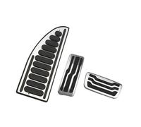 Reposapiés Juego Para Ford Everest Para Ranger 2016-2023 AT MT Pedales De Acero Inoxidable Acelerador Freno Y Cubierta De Apoyo Manual Pedal Tapones(3Pcs AT with rest)