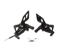 Reposapiés Juego Trasero Ajustable De Reposapiés Para Yamaha YZF R3 R25 2014-2017(Black)