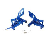 Reposapiés Juego Trasero Ajustable De Reposapiés Para Yamaha YZF R3 R25 2014-2017(Blue)