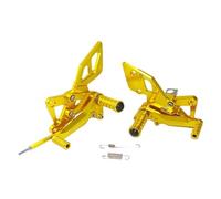 Reposapiés Juego Trasero Ajustable De Reposapiés Para Yamaha YZF R3 R25 2014-2017(Oro)