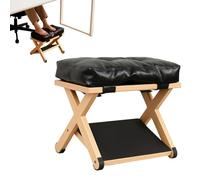 Reposapiés Mesa - Anti Deslizamiento Goma Huella Descanso Pie, Ergonómico Hogar Reposapiés | Juego Postura Apoyo Descanso Pies, Altura Ajustable Madera Pie Residencia Oficio Apartamento