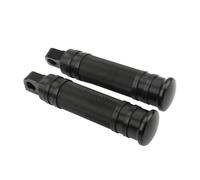 Reposapiés Moleteados Universales Motocicleta Pedal Trasero Delantero Para Touring Para Road King Para Sportster 883 Para XL Para Softail Para Dyna Estriberas(Black)