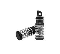 Reposapiés Moto 1 Par De Pedales Resorte Para Motocicleta Reposapiés Traseros Para Pasajero Pedales Universales Scooter Modificación De Motocicleta Estriberas Moto