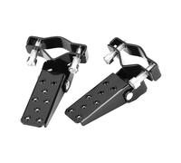 Reposapiés Moto 2 Reposapiés Universales Negros Para Pasajero De Motocicleta Pedal Trasero Plegable Bicicleta Piezas Estriberas Moto