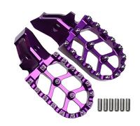 Reposapies Moto Estriberas Compatible con sur-ron Surron Sur Ron Ultrabee Bee todoterreno bicicleta motocicleta CNC clavijas de pie Pedal soporte de adaptación de montaje(Purple)