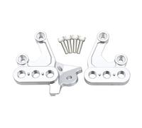 Reposapies Moto Estriberas de motocross CNC, soporte fijación, montaje pedal, compatible con Surron Light Bee XS, compatible Segway X160 X260(Silver Left Right)