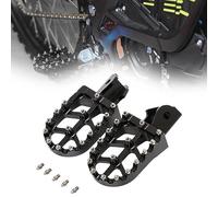 Reposapies Moto,Estriberas Moto Cross CNC Aleación de Aluminio Negro