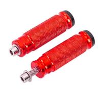 Reposapies Moto Estriberas para motocicleta compatibles con BMW Honda Kawasaki Yamaha Suzuki(Red)