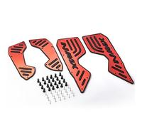 Reposapies Moto Estriberas Pedales antideslizantes para motocicleta, placa de estribo compatible con Yamaha 155 Nmax155 2020-2024 N-MAX155(Red)