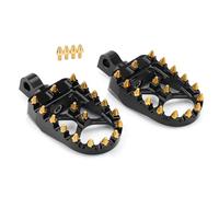Reposapies Moto Motorcycle Foot Pegs Wide Fat Footrests Pedals With/Shifter Pegs Fit For Harley Sportster XL 883 1200 Dyna Street Bob Bobber Reposapiés plegables para(Khaki)