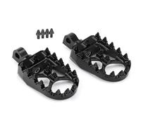 Reposapies Moto Motorcycle Foot Pegs Wide Fat Footrests Pedals With/Shifter Pegs Fit For Harley Sportster XL 883 1200 Dyna Street Bob Bobber Reposapiés de(Clear)