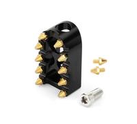 Reposapies Moto Motorcycle Foot Pegs Wide Fat Footrests Pedals With/Shifter Pegs Fit For Harley Sportster XL 883 1200 Dyna Street Bob Bobber Reposapiés de(Brown)