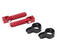Reposapies Moto Para BMW K1600GT K1600GTL K1600 K 1600 GT GTL 1600GT 1600GTL Abrazadera Estriberas Plegables(Red)