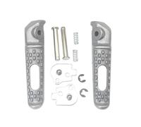Reposapies Moto para CBR600RR para CBR 600RR para CBR 600 RR 2003-2020 Reposapiés Delanteros Y Traseros De Aluminio para Motocicleta Estriberas Pedales(Silver Rear)