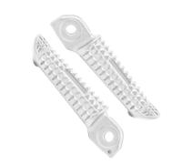 Reposapies Moto para Daytona 660 2024-ON para Speed FOR Twin 1200 2019-ON Reposapiés Delantero De Motocicleta Estribos Traseros Pedales De Conductor Motocicleta Estriberas(Front-Silver)