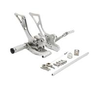 Reposapies Moto para FZ-1 para FZ 1 para FZ1 para FZ-8 para FZ 8 para FZ8 2001-2005 CNC Juego Trasero Reposapiés Pedal Clavija Pie Motocicleta Ajustable CNC Estriberas Pedales(1)