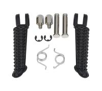 Reposapies Moto para FZ6 para FZ 6 para XJ6 para XJ 6 para FZ8 para FZ 8 para FZ1 para FZ 1 Pedal De Reposapiés Delantero/Trasero De Motocicleta Motocicleta Estriberas(Black Front)