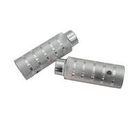 Reposapiés moto Pedal CNC Para Motocicleta Para Mini Trail Monkey Bike De 38 X 110 Mm Para Z50 Z50A Z50J Y Z50R(Plata)