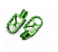 Reposapiés moto Reposapiés Anchos Agrandados Para Motocicleta Para Suzuki RMZ250 RMZ450 2010-2024 RMX450Z 2010-2019 RMZ 250 450 450Z 57 Mm(Verde)