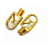 Reposapiés moto Reposapiés Anchos Agrandados Para Motocicleta Para Suzuki RMZ250 RMZ450 2010-2024 RMX450Z 2010-2019 RMZ 250 450 450Z 57 Mm(Oro)