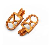 Reposapiés moto Reposapiés Anchos Agrandados Para Motocicleta Para Suzuki RMZ250 RMZ450 2010-2024 RMX450Z 2010-2019 RMZ 250 450 450Z 57 Mm(Naranja)