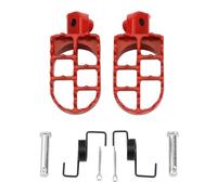 Reposapies Moto Reposapiés para motocicleta, compatibles con Yamaha PW50 80 TW200 XR50R CRF50 CRF70 CRF80 CRF100F(Red)