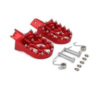 Reposapies Moto Reposapiés Universal Pit Bike, Reposapiés Colorido, Modificación De Motocicleta, CNC Estriberas Motocicleta(Red)