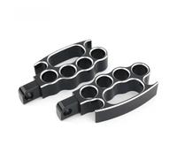 Reposapiés Moto Un Conjunto Accesorios Adecuados Para Clavos Pie Motocicleta Pedales De Vuelo Escalones Gato Delanteros Y Pedales Traseros Estriberas Moto(Black White)