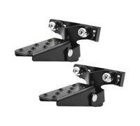 Reposapiés Motocicleta 1/2 Par De Pedales De Reposapiés De Motocicleta De Metal Negro Plegables Universales Pedal De Clavija De Pasajero Estriberas Reposapiés