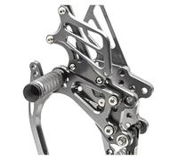 Reposapiés Motocicleta Para CBR1000RR 2004-2007 Estriberas Traseras Ajustables Aluminio Para Motocicleta(Gray)