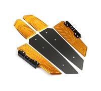 Reposapiés Motocicleta para Forza350 para NSS350 2018-2020 2021 2023 para Forza 350 2022 Accesorios Scooter Placa Clavijas Pie Reposapiés Delanteros(Gold)