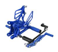 Reposapiés Motocicleta para para YZFR1 para YZF-R1 YZF R1 2007-2008 Motocicleta De Aluminio CNC Estriberas Ajustables Pedales De Apoyo Trasero Motocicleta Estriberas (Color : 2)