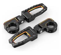 Reposapiés Motocicleta Para Road Para King Para Special FLHRXS Para Street Para Glide FLHX 2006-2023 Tri Ultra Estriberas Montaje Protección Motor(Orange)