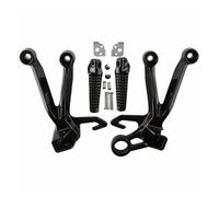 Reposapiés Motocicleta Para Suzuki GSXR 1000 2003 2004 K3 Aleación De Aluminio Motocicleta Apoyapiés Traseros Reposapiés Juego Soporte(Black)