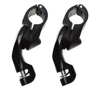Reposapiés Motocicleta Para Yamaha Para V-STAR XVS1300 XVS650 XVS950 XVS1100 1,25 "estriberas De Carretera Ajustables Estriberas Cortas(Bracket black)