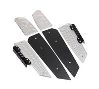 Reposapiés Motocicleta Reposapiés De Motocicleta Estribos Estriberas Placa Pedal Clavijas Para Forza 125 250 Para Forza125 Para Forza250 NSS250(Plata)