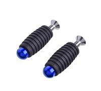 Reposapiés Motocicleta Reposapiés Universal 6 Mm Para Kawasaki Ninja 250 300 Ninja 400 Z750 Z800 Z900 Z650 Palanca Cambios Freno Estriberas Pedales M6(Azul)