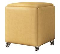 Reposapiés otomano anidado con ruedas, taburete multifunción 5 en 1 para mesa de café y entrada, ideal para cambiar zapatos