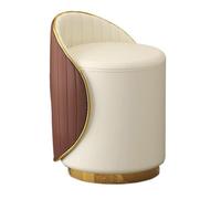 Reposapiés otomano redondo, diseño giratorio moderno para dormitorio, sala de estar, entrada y oficina, mueble móvil y elegante