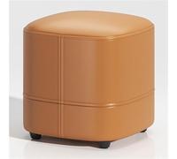 Reposapiés otomano redondo, taburete de maquillaje y banco cambiador de zapatos, puf acogedor para sala de estar y dormitorio, ideal para espacios pequeños