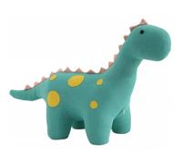 Reposapiés otomanos de dibujos animados de dinosaurio/vaca para sala de estar, taburete de ocio de punto con cremallera para cambiar zapatos en la puerta