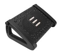 Reposapiés para debajo del escritorio en el trabajo, taburete de altura ajustable debajo del escritorio, accesorios de oficina con textura de masaje y rodillo para oficina en casa (negro)