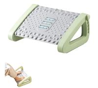 Reposapiés para debajo del escritorio, reposapiés de escritorio, reposapiés ajustable de 6 alturas, taburete ergonómico inclinado con textura de masaje y rodillo para el hogar, trípode de pedal debajo
