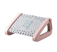 Reposapiés para debajo del escritorio, taburete ergonómico debajo del escritorio, reposapiés ajustable de 6 alturas, taburete portátil ergonómico inclinado con textura de masaje y rodillo para el
