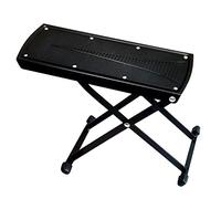 Reposapiés para guitarra con altura ajustable, excelente estabilidad con tapas de goma y almohadilla de goma antideslizante para guitarra clásica