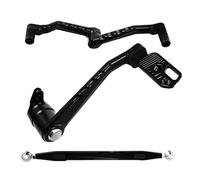 reposapiés Para Harley Para Touring Para Electra Para Street Road Para Glide 2014-2025 Palanca Brazo Freno Cambio Punta Talón Motocicleta(All Black)