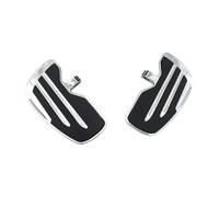 Reposapiés para Indian para Scout para Sixty para Rogue para Twenty para Bobber Estribos Anchos Motocicleta Reposapiés Jinete Pasajero Delantero Trasero Estriberas Moto(Black For Passenger)