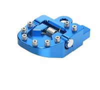 Reposapiés para moto Compatible con Suzuki DRZ 400 S DRZ400S 2000-2024 SM 2005-2024. Estriberas anchas y placa de extensión punta pedal freno plegable(Champagne)