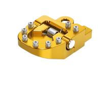 Reposapiés para moto Compatible con Suzuki DRZ 400 S DRZ400S 2000-2024 SM 2005-2024. Estriberas anchas y placa de extensión punta pedal freno plegable(Ivory)